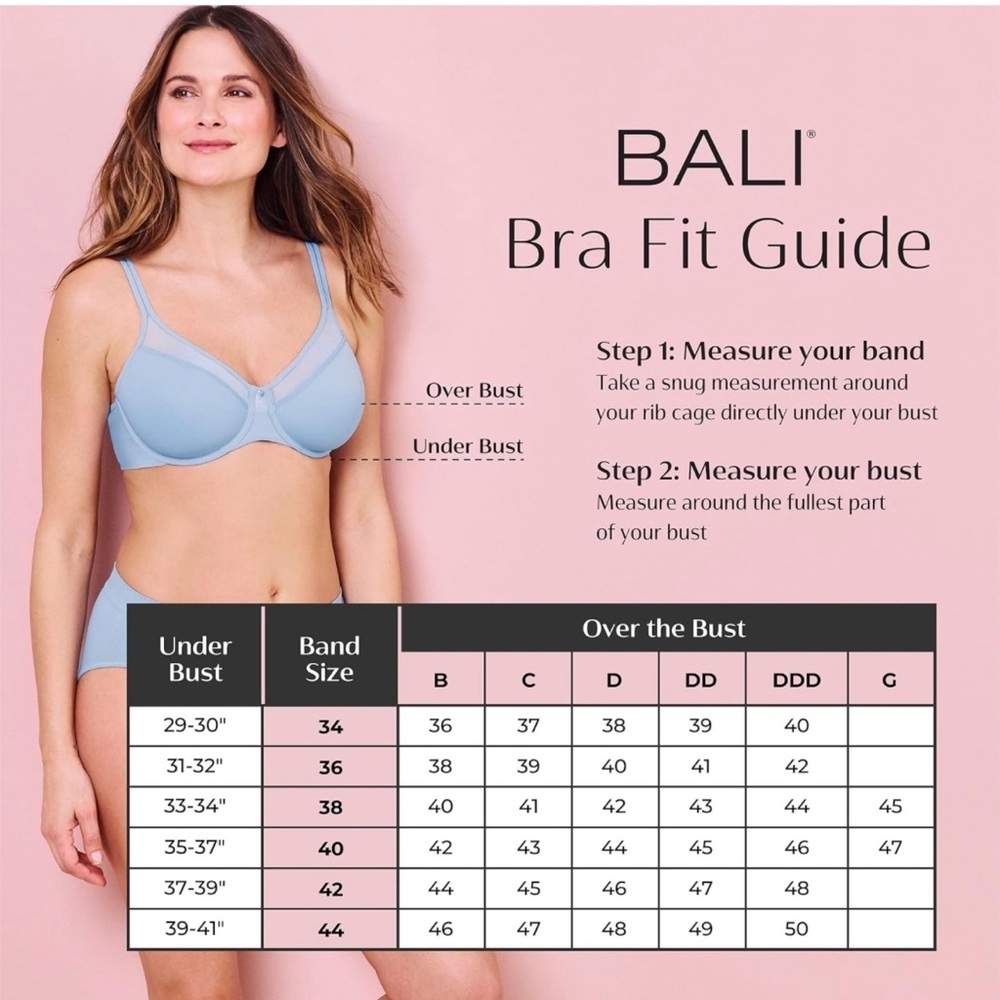 Bali Women's Satin Tracings Minimizer Bra,Underwire Bra, Full Coverage 34DD - Picture 4 of 8